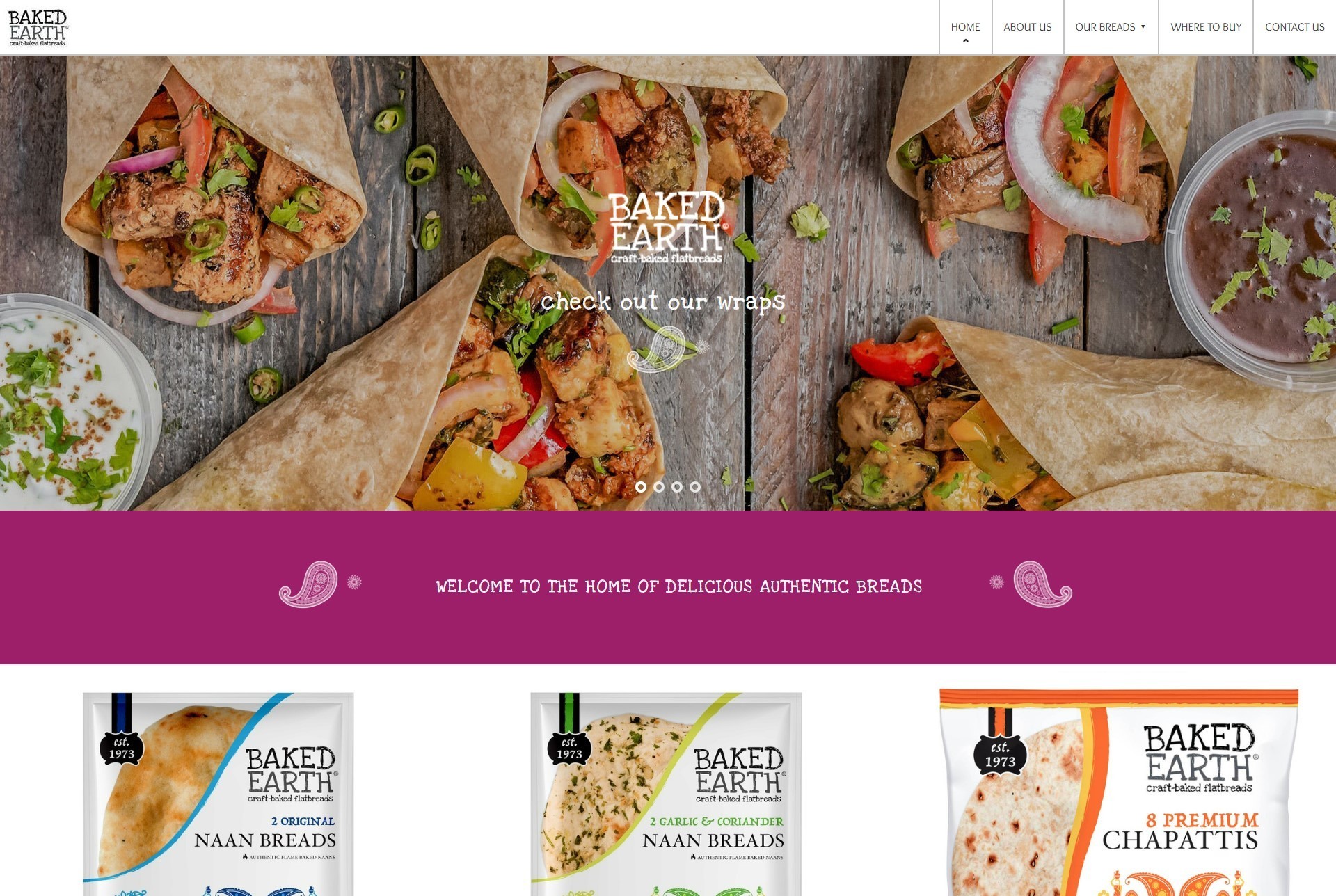 Baked Earth website created by it'seeze Website Design Nottingham